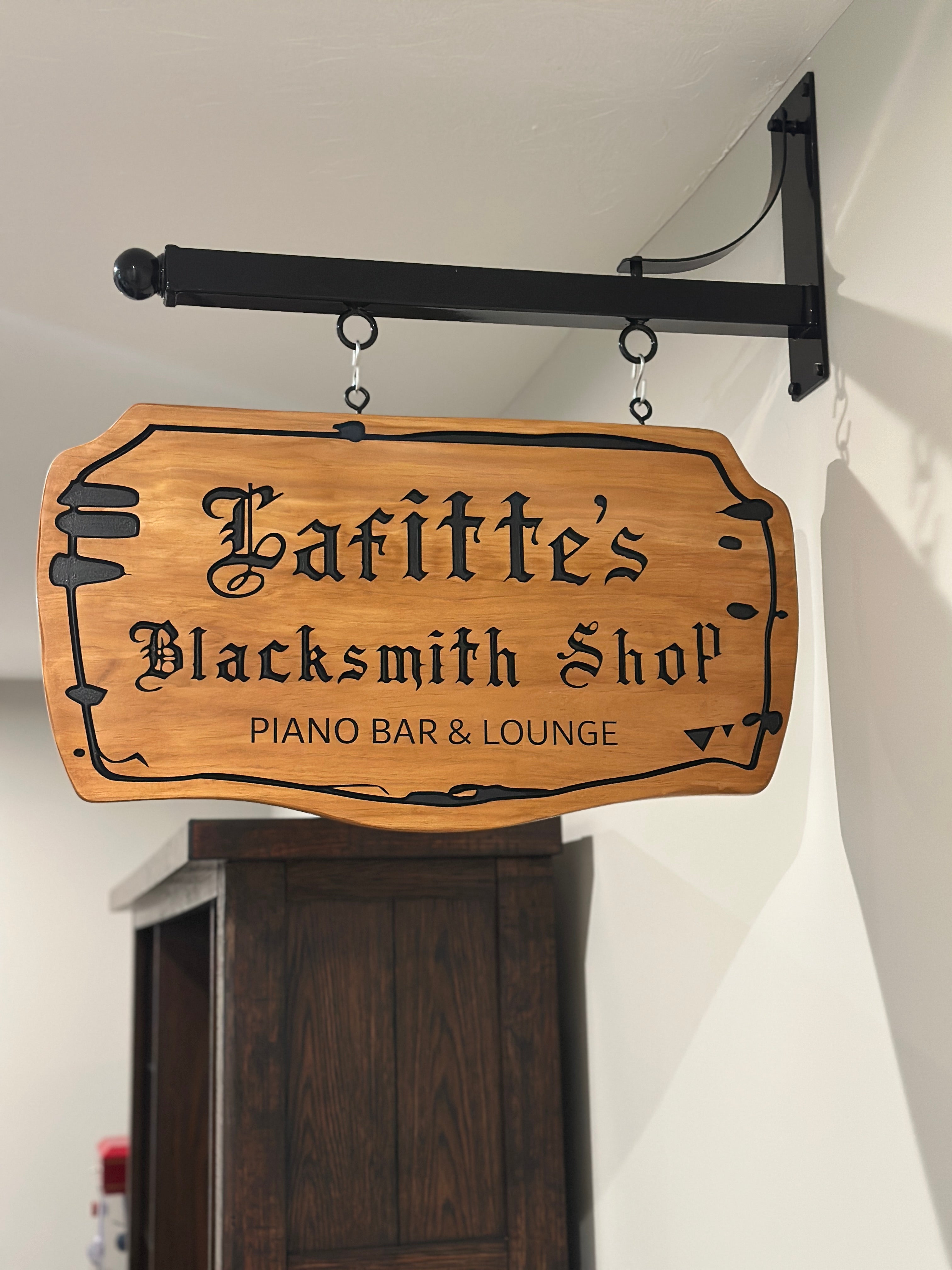 Custom Hanging Sign, made as a replica bar sign